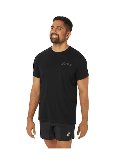 Asics ASICS CHEST LOGO SS TEE Siyah Erkek Kısa Kollu Tshirt 2031E659-001