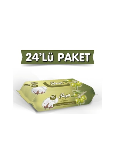 Sleepy Zeytinyağlı Islak Bebek Havlusu 90X24