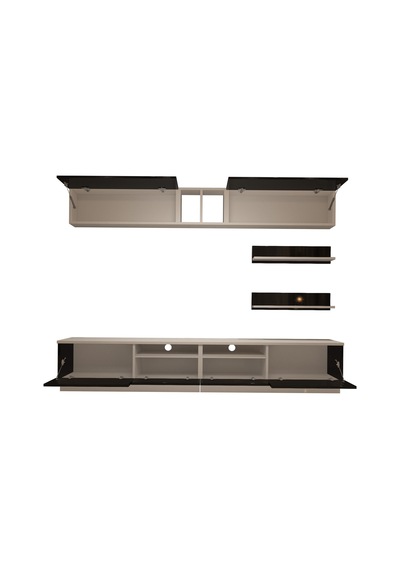 Decoraktiv Trendstyle 5220 Mdf Tv Ünitesi Tv Sehpası Beyaz - Siyah