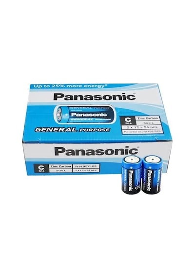 Sh Panasonic R14be/2ps Manganez Orta C Boy Pil 24'lü Paket Najmaddin