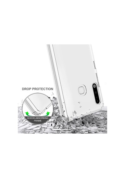 Ally Sm Galaxy Uyumlu A70e Anti -drop Darbe Emici Silikon  Kılıf Shockproof  Kılıf - 5775 Şeffaf