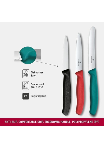 Ayrex Victorinox 6.7116.34c1 Swiss Classic 3lü Bıçak Set, Renkli Diğer