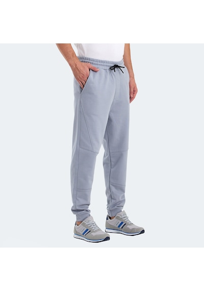 Slazenger NADAB Erkek Cepli Dar Paça Gri Eşofman Altı