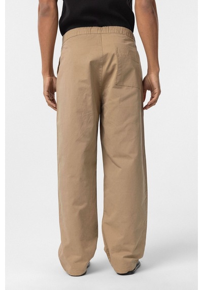 Vamos Baggy Fit Gabardin Pantolon Taba
