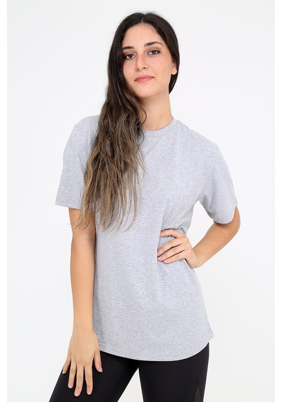 Rubadi Oversize Bol Ve Geniş Kesim Gri T-shirt. Basic Model Gri Rubadi Oversize Bol Ve Geniş Kesim Gri T-shirt. Basic Model Gri