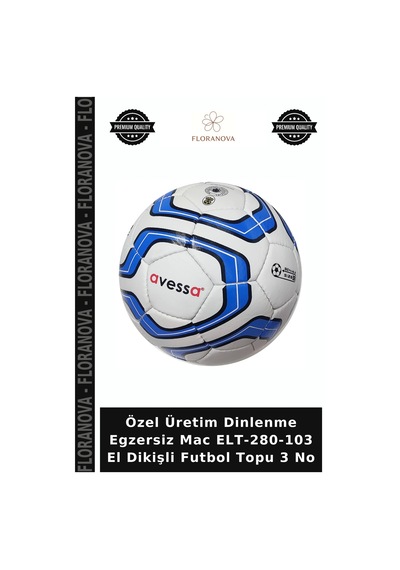 Özel Üretim Dinlenme Egzersiz Mac Elt-280-103 El Dikişli Futbol Topu 3 No Çok Renkli
