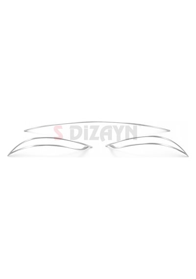 S-dizayn Fiat Egea Sd Krom Arka Tampon Difüzör Çıtası 3 Prç. 2015 Üzeri Mat Krom A+ Kalite