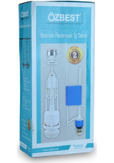 Özbest Rezervuar İç Takım Basmalı Beyaz