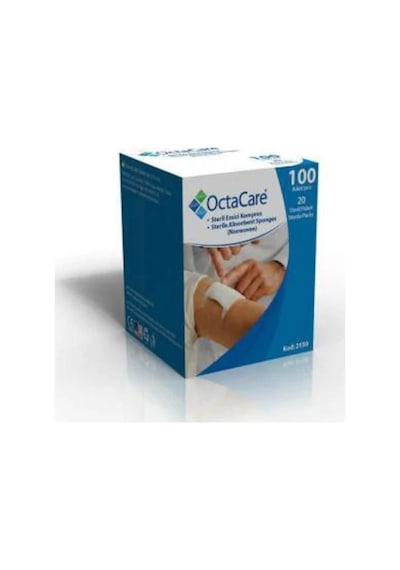 Octacare Gaz Kompres - Steril Non Woven 7.5X 7.5 100 Adet Lik