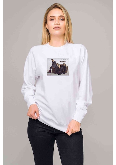 The Cranberries Baskılı Beyaz Kadın Sweatshirt