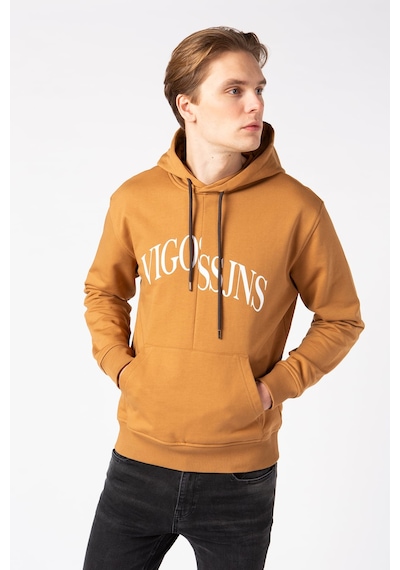 Vigoss Erkek Baskılı Sweatshırt 62047-30034 Kahve