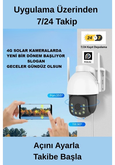 Wearfitpro Solarx12 Aov 7/24 Kayıt Hareketli 1080p Gece/gündüz Renkli Kayıt Hareket Sensörlü Kamera