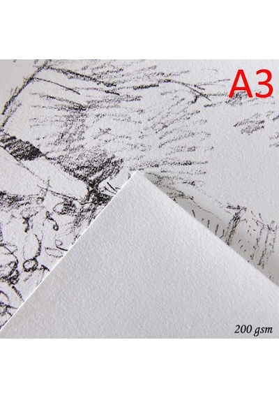 Canson 1557 Beyaz Resim/Çizim Kağıdı 200 Gr. A3 5'Li Paket