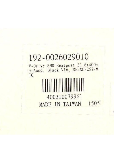 Fsa V-drive Sb0 Sele Borusu Parlak Siyah 31.6mmx400mm Siyah