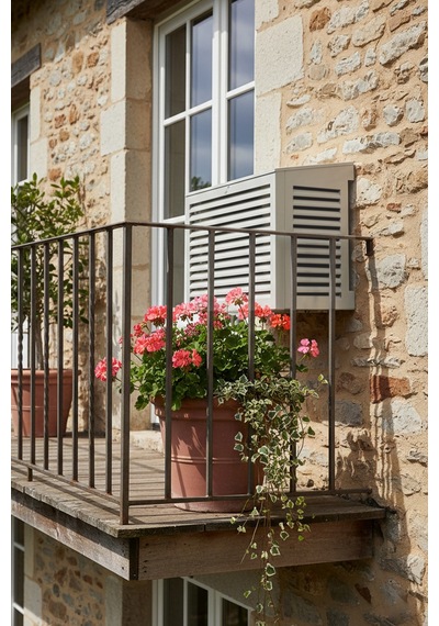 Klima Motoru/dış Ünite Gizleme/koruma Kafesi L 120x62x110 H Açılı Condor Açık Gri