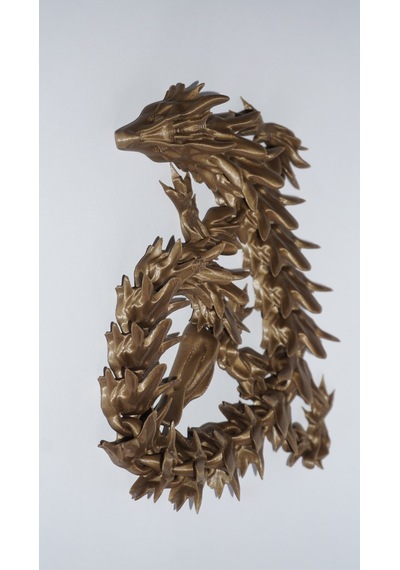 Eklemli Ejderha 3 Renkli 48 Cm - Dekoratif 3d Maket Hediyelik 2,5cm 68336066