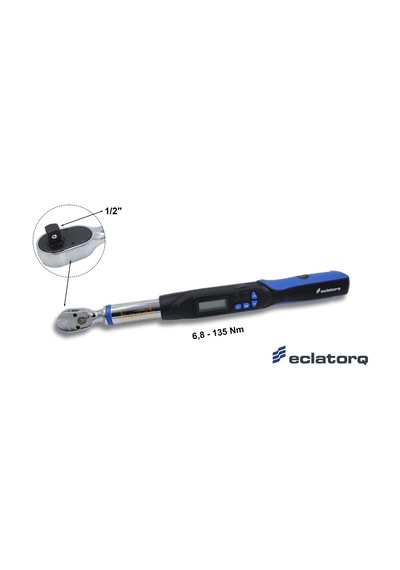 Eclatorq 1/2" Dijital Tork Anahtarı 6,8-135 Newton We4-135bn