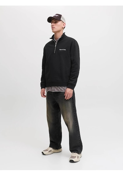 Jack & Jones Jack&jones Jornorrebro Yarım Fermuarlı Dik Yaka Erkek Sweatshirt 12282899 Siyah Jack & Jones Jack&jones Jornorrebro Yarım Fermuarlı Dik Yaka Erkek Sweatshirt 12282899 Siyah