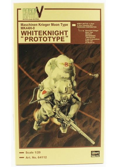 Hasegawa 64112 1/20 Ölçek, Moon Type Mk44h-0 Whiteknight Prototype , Maschinen Krieger Serisi, Bilim Kurgu Plastik Model Kiti-57166