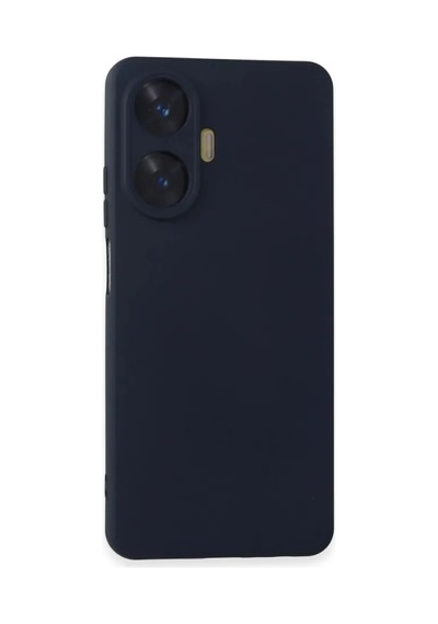 Jenerik Realme C55 Kılıf Nano İçi Kadife Silikon - Lacivert