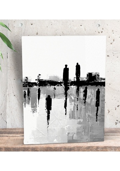 Bk Gift Gray Morning Tasarımlı Dekoratif Mini Kanvas Tablo 15X20C (506660583)