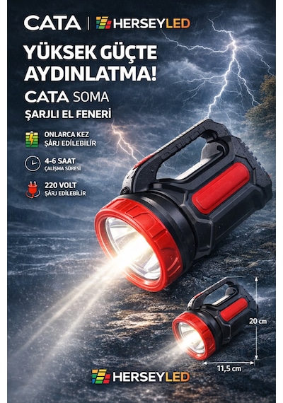Ct-9952 Soma Şarjlı El Feneri
