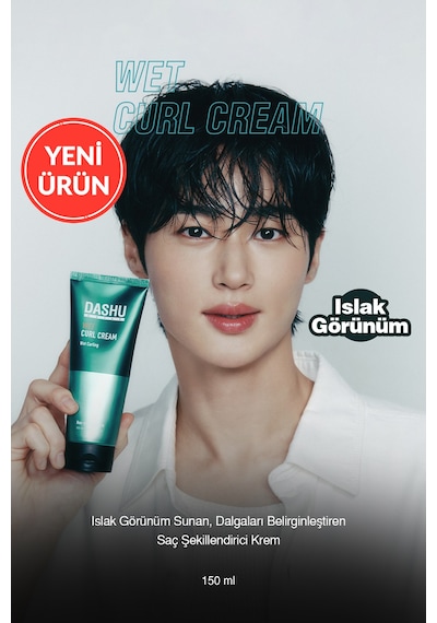 Islak Görünüm Sunan, Dalgaları Belirginleştiren Saç Şekillendirici Krem Dashu Daily Wet Curl Cream