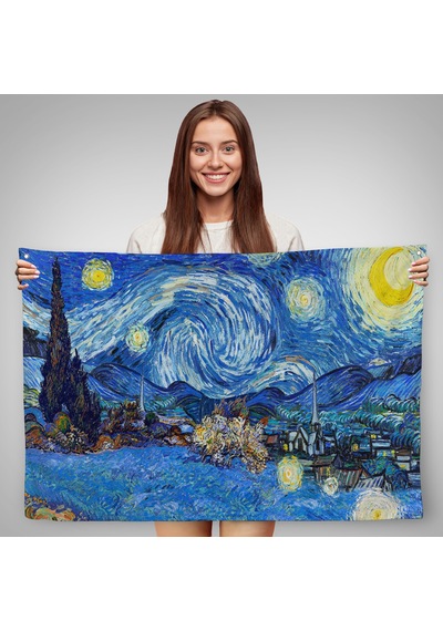 Vincent Van Gogh - Yıldızlı Geceler Duvar Örtüsü-7151