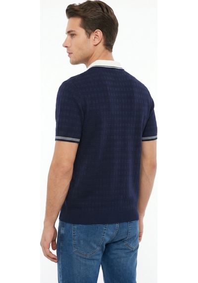 Baglan Erkek Spor Polo Yaka Triko Tişört Bgl-st05372 Lacivert
