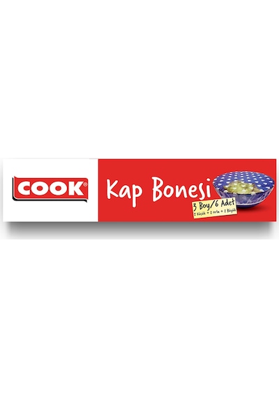 Cook Kap Bonesi 3 Boy 6 Adet Çok Renkli