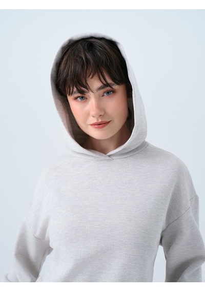 LOFT Regular Fit Kadın Sweatshirt Lf2038736 Q1.v1 Gri Melanj