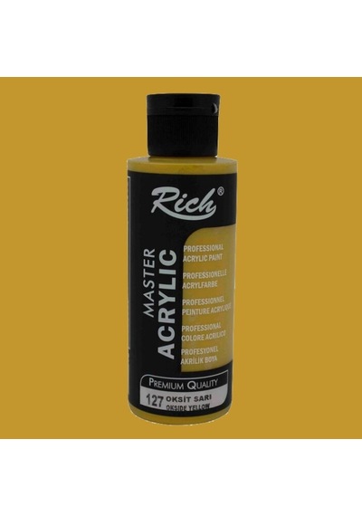 Rich Master Akrilik Boya 120Ml 127 Oksit Sarı