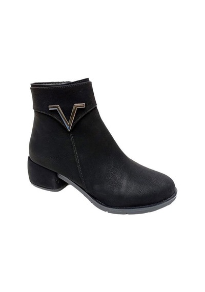 Erbay 513 Yağlı Deri Trend Fashion Kadın Bot Siyah