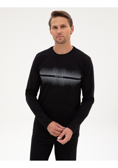 Pierre Cardin Erkek Siyah Pijama Takım 50322634-001 Siyah