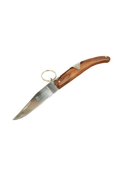 Okapi Gc2079b Kahverengi Kamp Çakı 19cm - Manuel, Kemerlikli, Ahşap Sap Çok Renkli