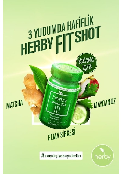 Herby Fit Shot  Bitki Bazlı İçecek X12
