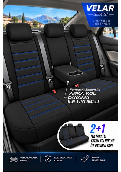 Hyundai Tucson Uyumlu Velar Serisi Tay Tüyü Oto Koltuk Kılıfı Ortopedik Tam Set