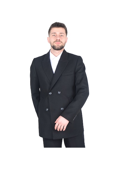 Cengiz İnler Kısa Kruvaze Erkek Kaşe Kaban 001