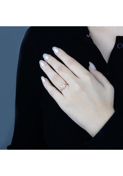 Pırlanta Kardia Yüzük - Idl Sertifikalı Rose Gold