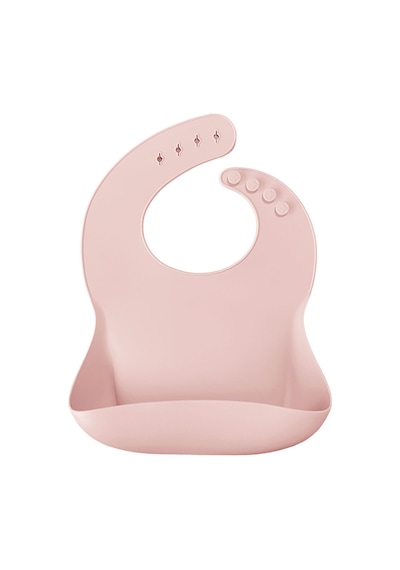 Silikon Basıcs Mama Önlüğü Pinky Pink 3 Adet