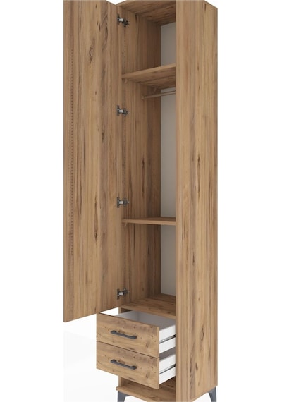 Hyperion Dolap 3 Raflı 2 Çekmeceli Tek Askılı 44x44x243 Çam-çam Çam Hyperion Dolap 3 Raflı 2 Çekmeceli Tek Askılı 44x44x243 Çam-çam Çam