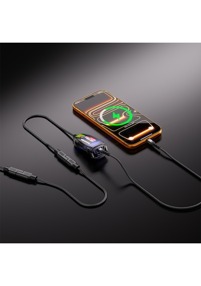 Kewıg B12s Akıllı Motosiklet Akü Şarj Cihazı Ve Usb Güç Modülü