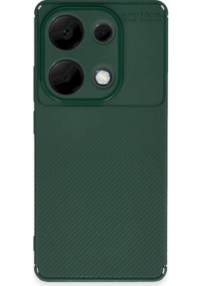Xiaomi Redmi Note 13 Pro 4g Kılıf Focus Carbon Silikon Kapak Koyu Yeşil