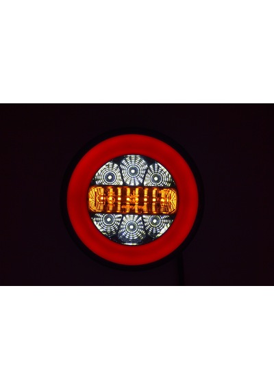 Yuvarlak Led Neon Hamburger Stop Lamba 12v 4 Fonksiyonlu