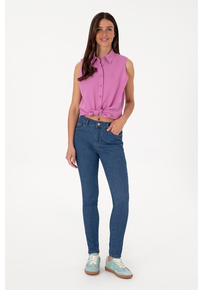 U.s. Polo Assn.  Kadın Koyu Mavi Pantolon Jean 50297557-dn0023 Dark Blue