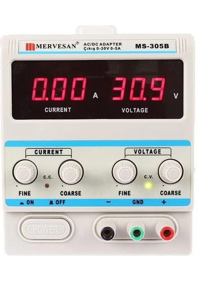 Mervesan Mt-305b Adaptör Laboratuvar Tipi Ayarlı 0-30 Volt 5 Amper 150 Watt