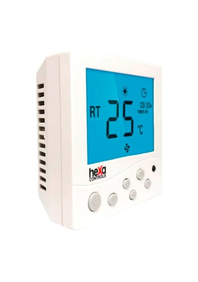 Hexa Controls RT226-R4-B Sıva Üzeri 2/4 Borulu Fan Coil Termostatı