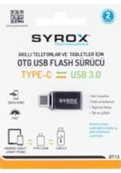 Syrox Syx-Dt13 Usb-3.0 Den Type-C Dönüştürücü Otg