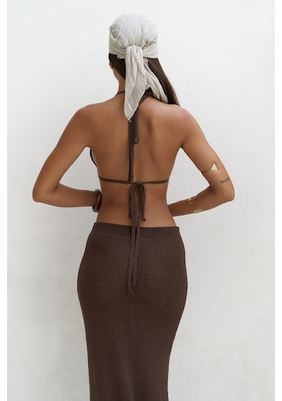 Mai Collection Mai Studios Co. Pangestu Üçgen Kahve Crop Etek Triko Takım Kahve Mai Collection Mai Studios Co. Pangestu Üçgen Kahve Crop Etek Triko Takım Kahve