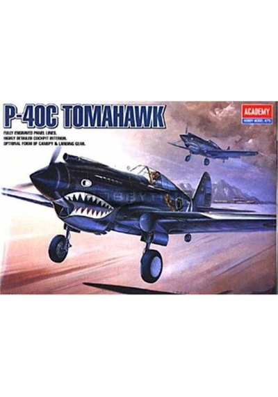 Academy 12280 1/48 Ölçek, P-40c Tomahawk Savaş Uçağı, Plastik Model Kiti-48836